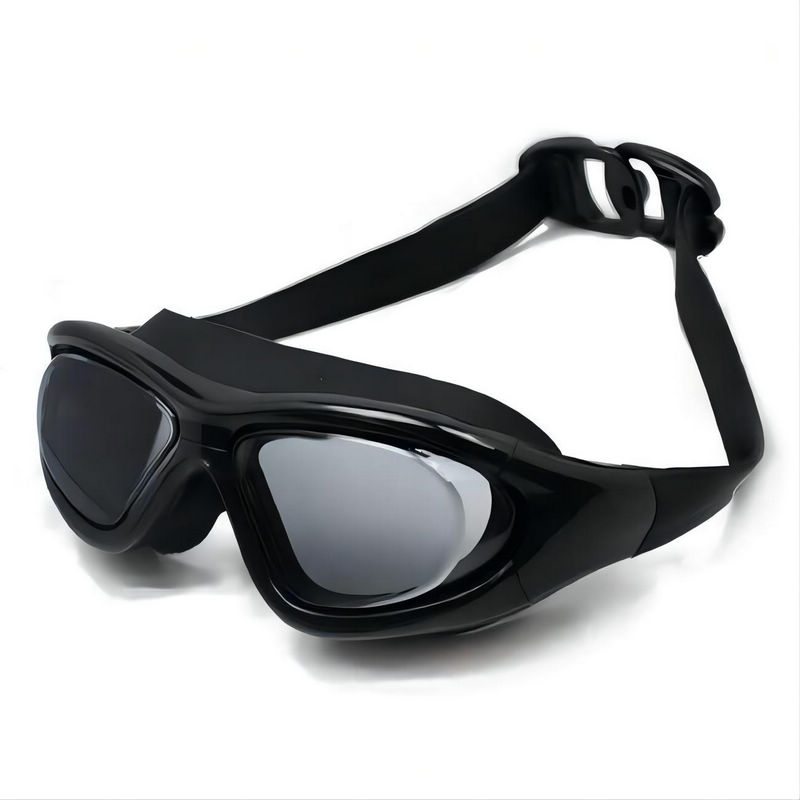Safety Swimming Goggles Watersports Eyewear Oversized Frame Black