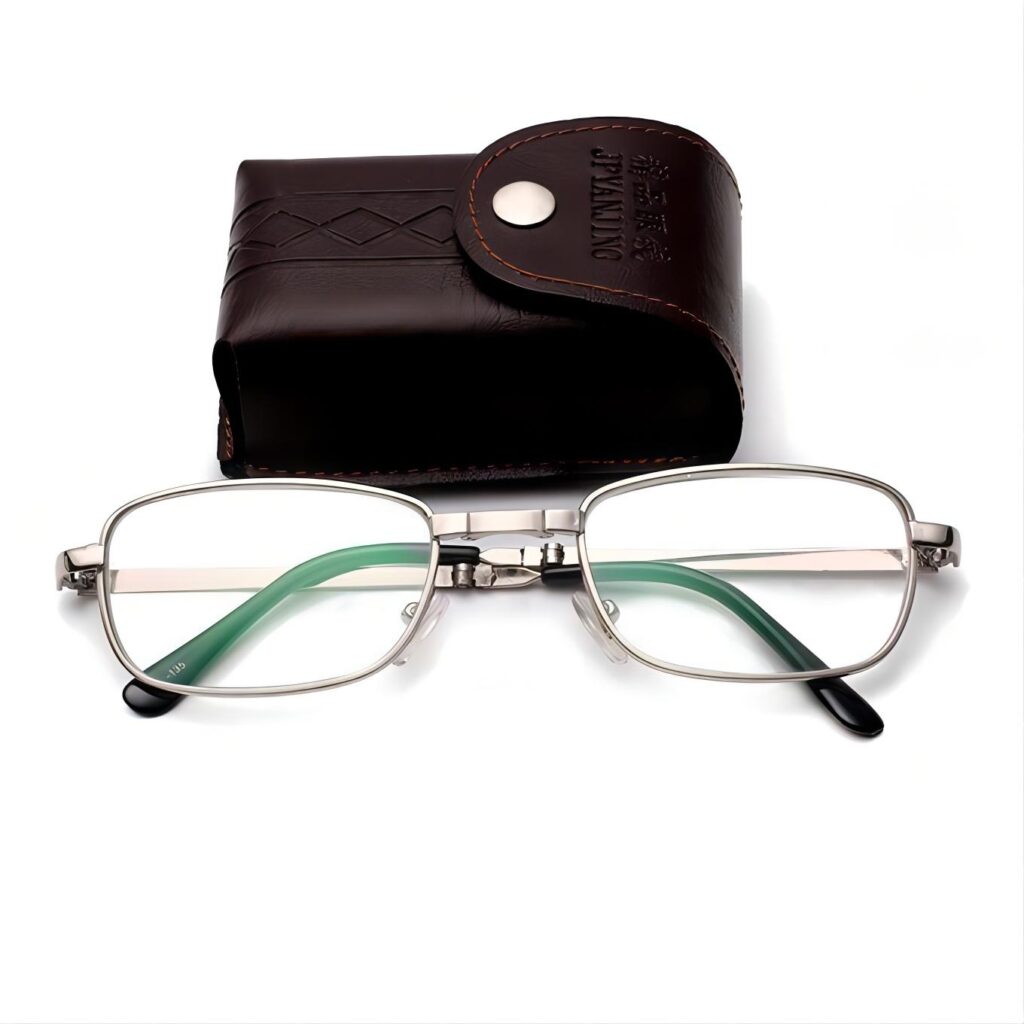 Compact-Folding-Reading-Glasses-Clear-Glass-Lens