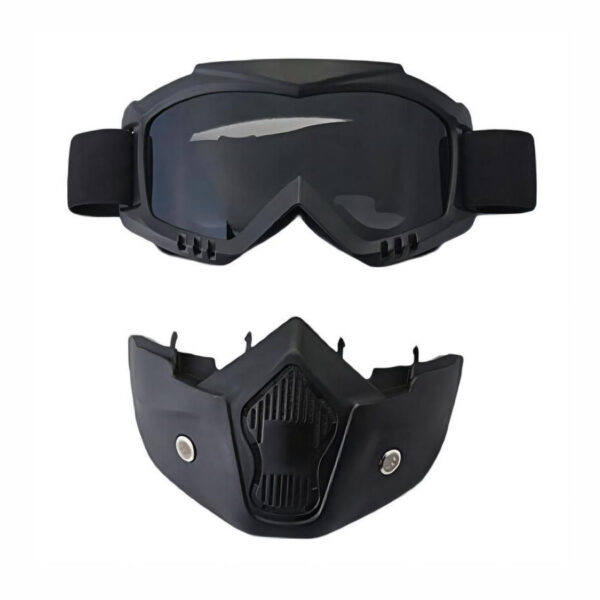 Motorcycle Riding Helmet Padded Mask Goggles