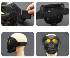 Skull Motorcycle Goggles Details