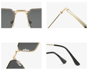 Retro Small Square Sunglasses Details